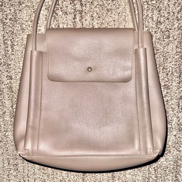 Expressions NYC Madison Ave Large Tote Bag Purse Beige Crossbody Handbag - Picture 5 of 8